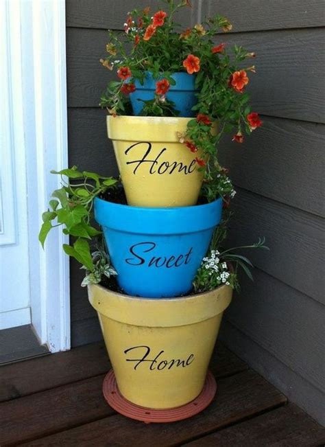 Budget Friendly Garden Projects Made With Clay Pots1 With Images