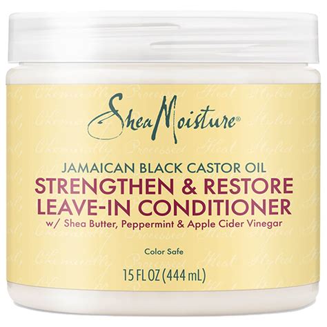 Shea Moisture Leave In Conditioner With Jamaican Black Castor Oil For Hair Growth
