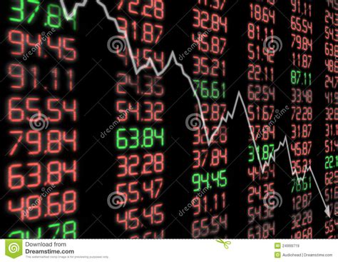 Stock Market Down Stock Illustration Illustration Of Diagram 24999719
