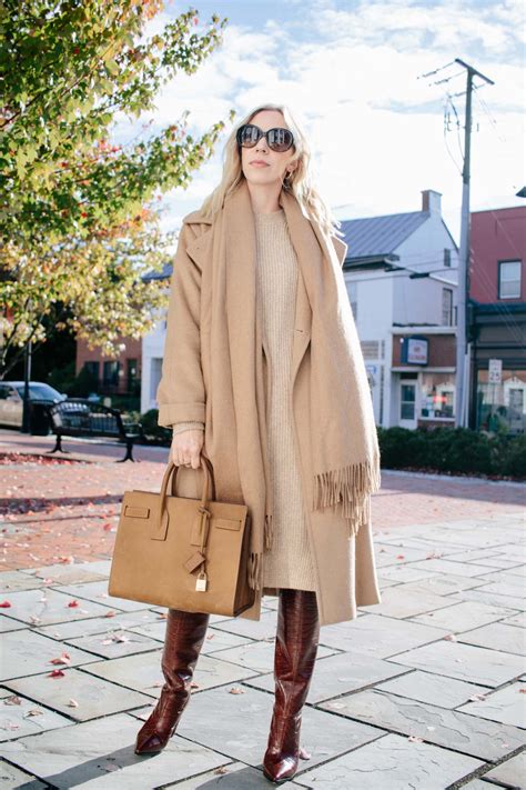 How would you compare this coat to its 100% cashmere counterpart? Monochromatic Camel Outfit - Meagan's Moda