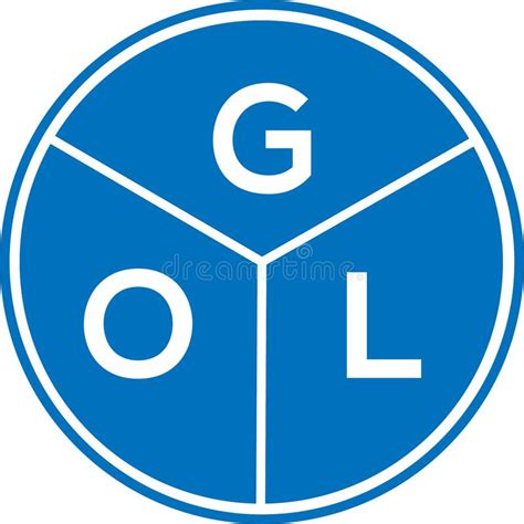 Gol Letter Logo Design On White Background Gol Creative Circle Letter
