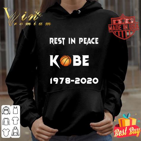 Rest In Peace Kobe Bryant 1978 2020 Shirt Hoodie Sweater Longsleeve