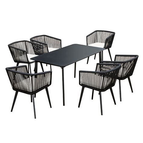 Sky garden table set for 6 people - Wellis Leisure