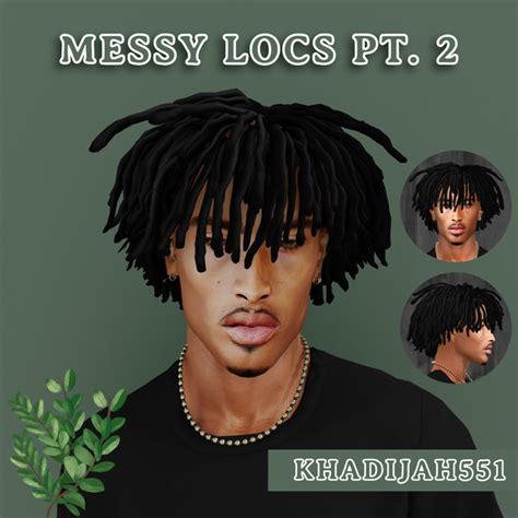 Messy Locs Pt 2 Patreon In 2023 Sims 4 Characters Sims 4 Hair