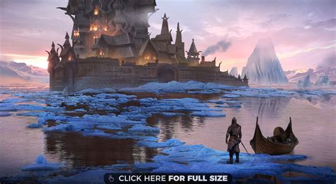 Fantasy Viking City Hd Wallpaper Fantasy City Fantasy Landscape