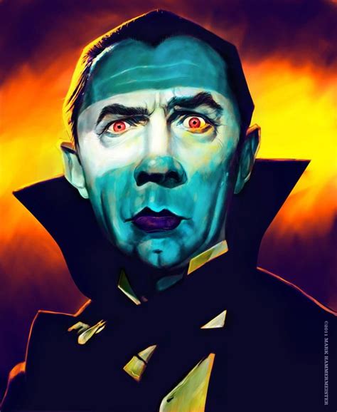 Bela Lugosi Color Dracula Art Horror Art Halloween Art