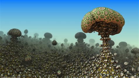 Trumanbrown Mushroom Explosion Fractals Fair Grounds Stuffed