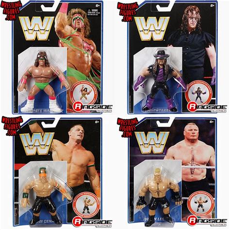wwe retro series 1 figures set of 4 wwe toy wrestling action figures by mattel includes john