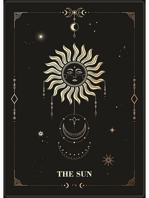 The Sun Tarot Card Art Print For Sale By Noveltiko Redbubble