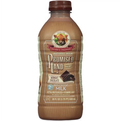 Promised Land Dairy 2 Reduced Fat Midnight Chocolate Milk 28 Fl Oz