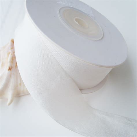 Pure Silk Ribbon Tape For Embroidery Handcrafts Art Double Face