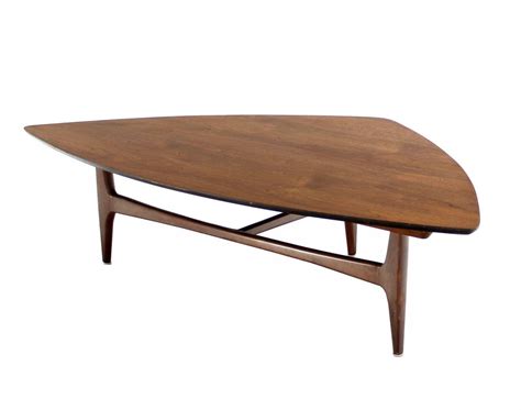 Magnussen t1367 65 savannah pie shaped lift top coffee table traditional coffee tables. Triangular Surfboard-Shape Walnut Coffee Table at 1stdibs