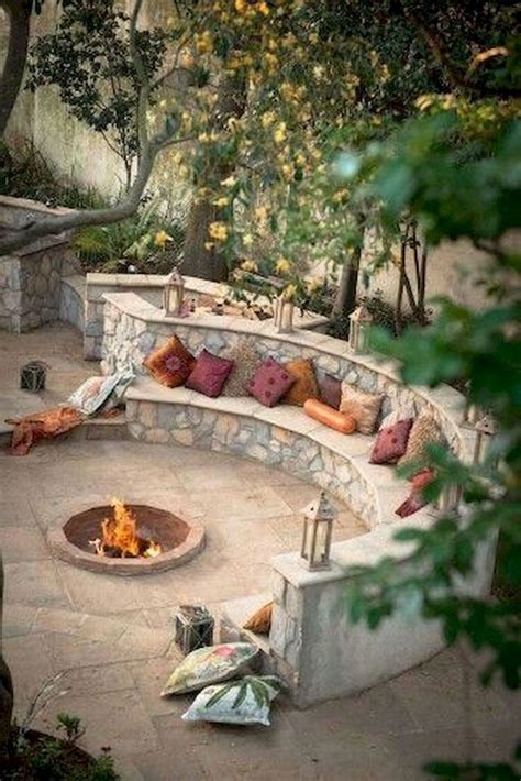 70 Easy Diy Outdoor Fire Pit And Cozy Seating Area Ideas 2019 Patio Diy