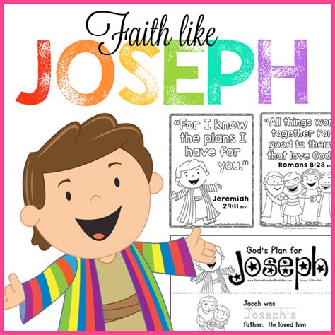 Faith Like Joseph Free Printable Preschool Bible Lessons
