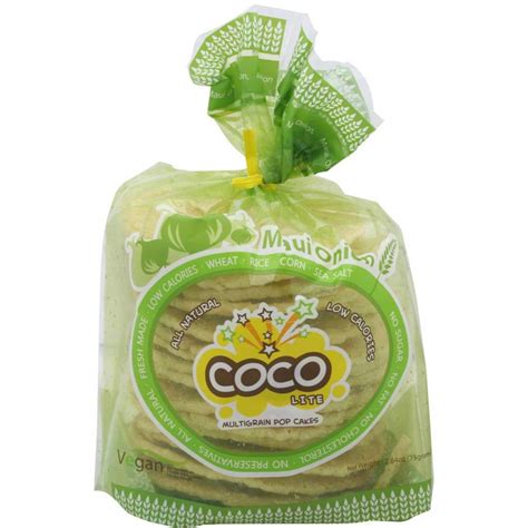 Coco Lite Cakes Pop Multigrain Onion 264 Oz Pack Of 6