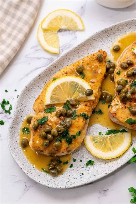 this homemade chicken piccata always gets rave reviews made with a flavorful lemon caper