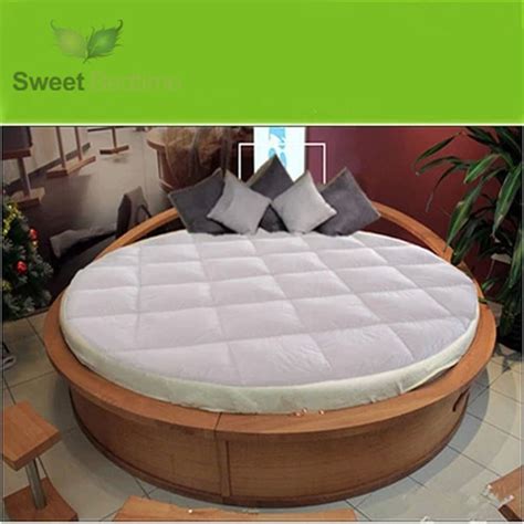 Mattresses make all the difference in a great night's sleep. custom made Round bed topper Down on Top Featherbeds ...