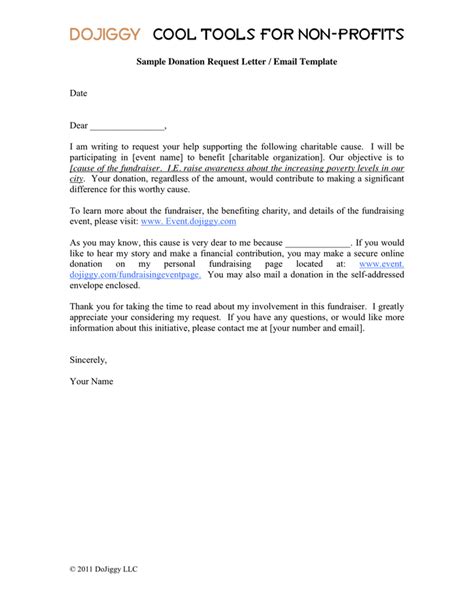 Donation Request Letter Email Template In Word And Pdf Formats