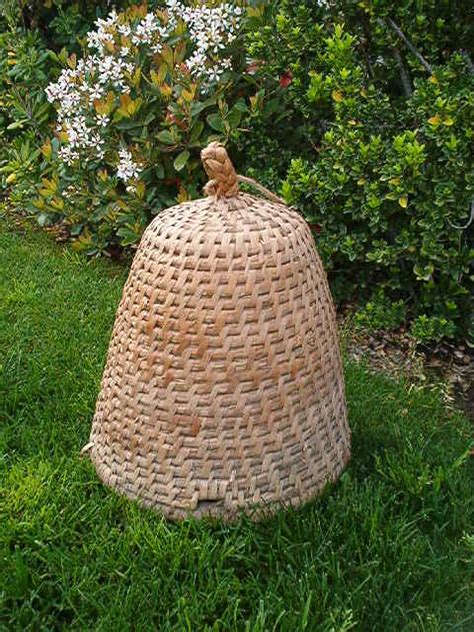 Primitive French Straw Bee Skep For Your Garden Casual