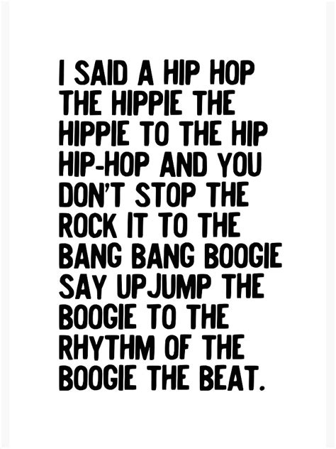rappers delight sugar hill gang lyric art music hip hop music poster classic rap song i