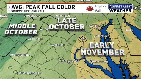 Fall Foliage Report Peak Expected In A Few Weeks Around The Dmv Wjla