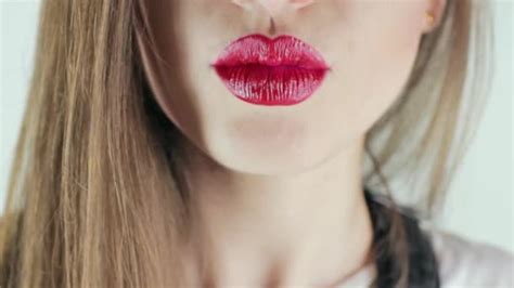 red lipstick kiss stock videos royalty free red lipstick kiss footages depositphotos®