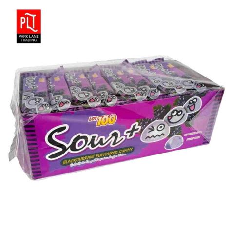 Lot100 Sour Plus 12g Blackcurrant 1 Outer X 40pcs Snack Foods