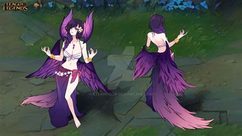 This one is actually my first portrait ever lul. Skin Fanart - Pool Party Morgana by SteakPiggY on ...
