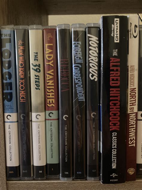 My Hitchcock Collection All The Criterion Blu Rays Criterion