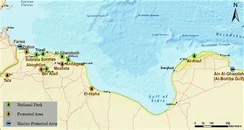 Map Of Libyan Pas Nps And Mpas Distribution Download Scientific