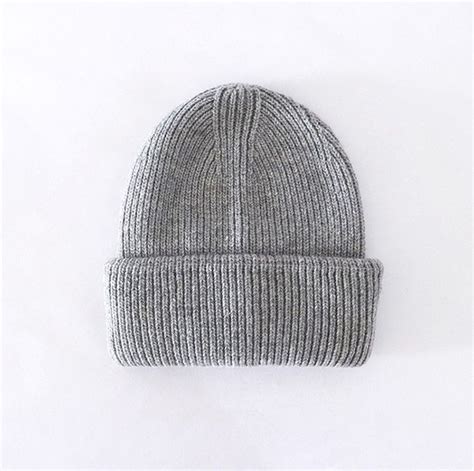 100 Wool Warm Knitting Hats Unisex Solid Labeling Letter Knit Ca Ear