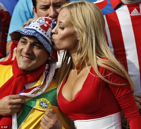 model larissa riquelme and hottest fans at copa america pictures daily mail online