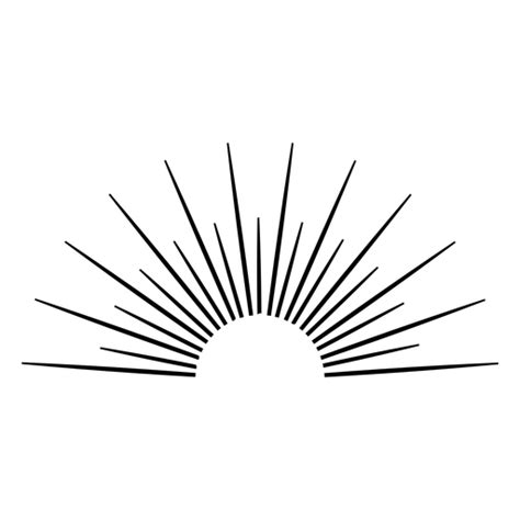 Sun Ray Png Black And White Transparent Sun Ray Black And Whitepng