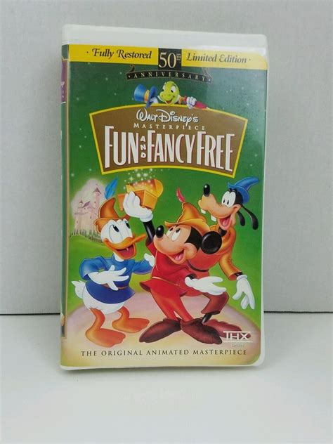 Walt Disney Fun And Fancy Free 50th Anniversary Limited Edition Vhs