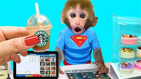 Monkey Baby Bon Bon Go Buy Starbucks Coffee And Drive The Farm With