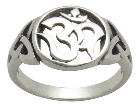 OM (AUM) and Celtic Sterling Silver Ring | Sterling silver rings, Silver rings, Silver