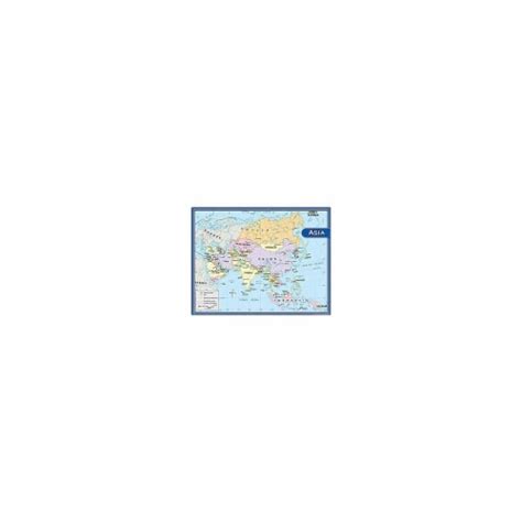 Teacher Created Resources Asia Map Chart 17 W X 22 H Tcr7652 1