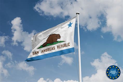 San Andreas Republic Gta Inspired Flag Unique Design 3x5 Ft 90x150