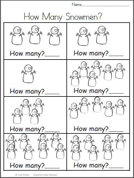 Create your own homework packets for home learning using our free resources. Snowman Counting Worksheet - Made By Teachers ...