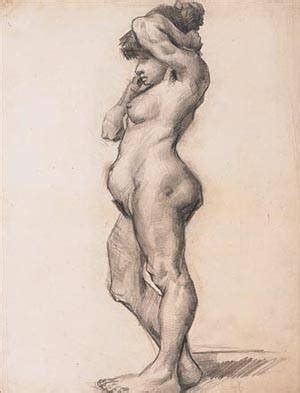 Standing Female Nude Painting Vincent Van Gogh Oil Paintings