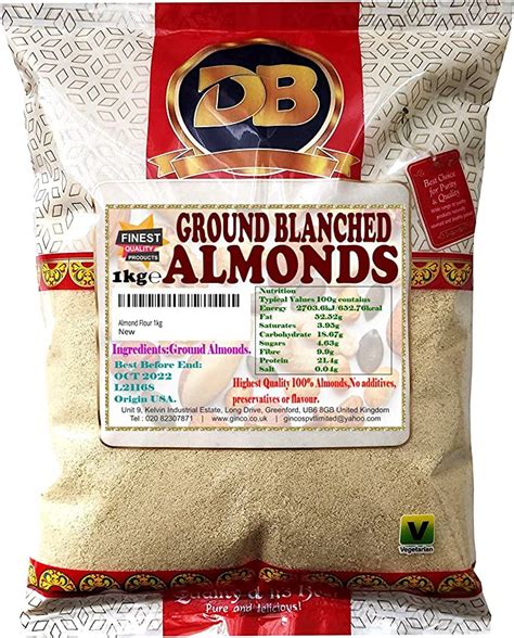 Almond Flour 1kg Blanched Ground Premium Quality Almonds Gluten Free