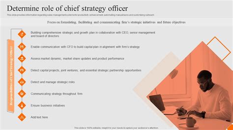 Success Strategy Development Playbook Determine Role Of Chief Strategy