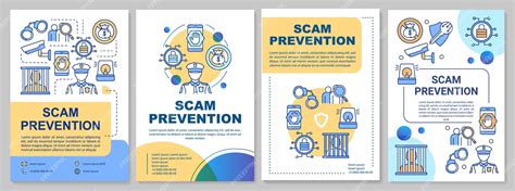 Premium Vector Scam Prevention Brochure Template Fraud Protection