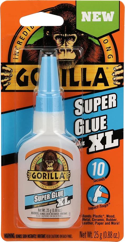 Gorilla Super Glue Xl 25 Gram Clear Pack Of 17400202 Super Glue