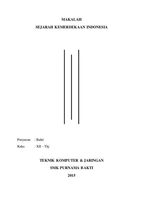 Contoh Cover Makalah Di Double Folio Kumpulan Contoh Makalah Doc Lengkap