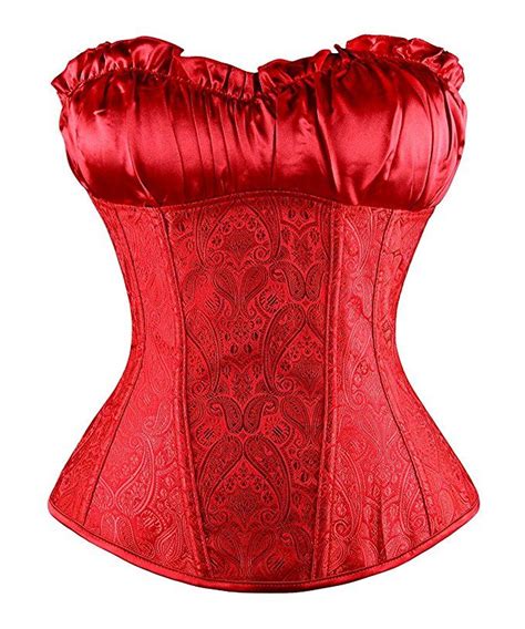F Style Womens Lace Up Boned Plus Size Corsets And Bustiers