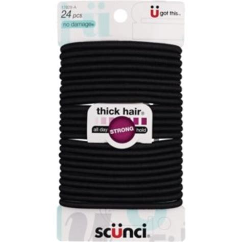 Scunci No Damage Thick Hair Elastics Black Pick Up In Store Today At Cvs