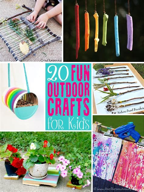 20 Fun Outdoor Craft Ideas For Kids The Scrap Shoppe