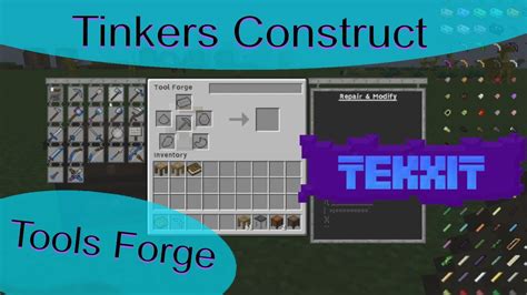 Tinkers Construct Tools Forge Tutorial Youtube