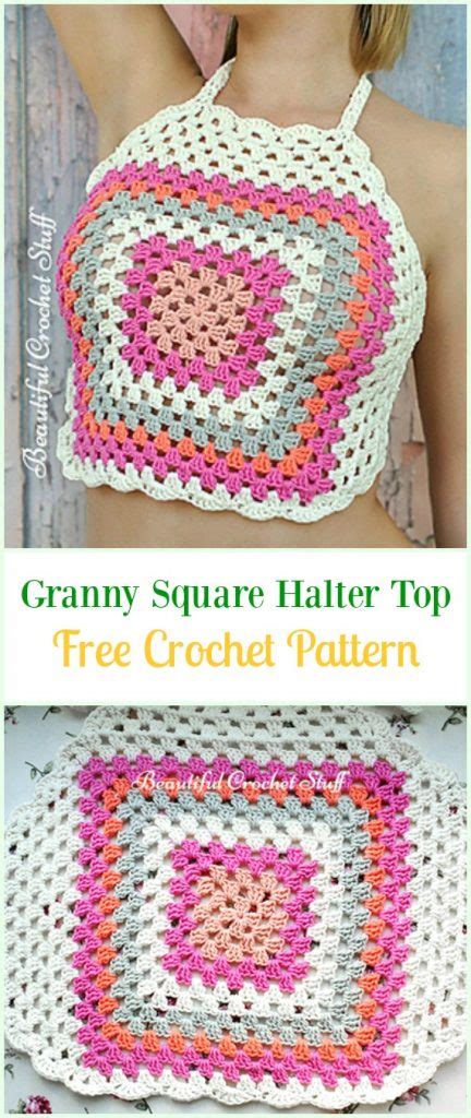Crochet Summer Halter Top Free Patterns